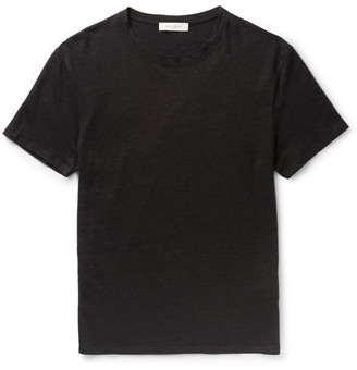 Sandro Slim-fit Slub Linen T-shirt - Black