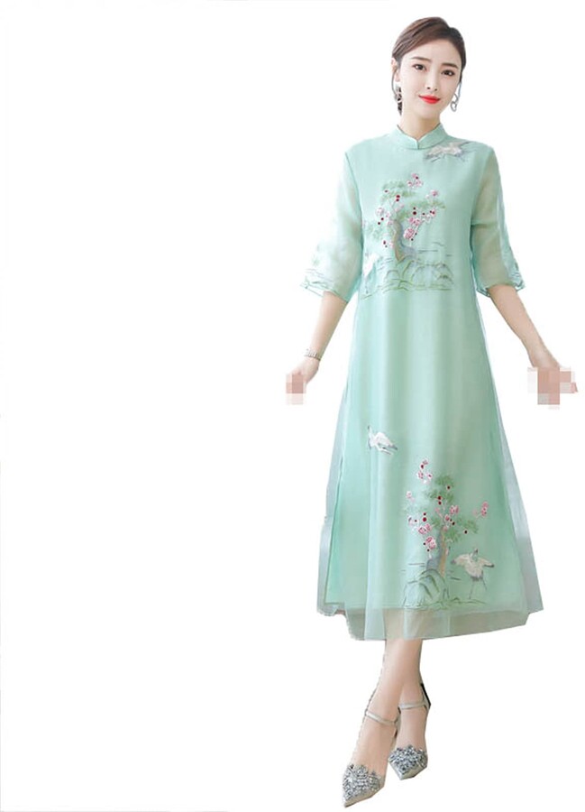 long button down dress