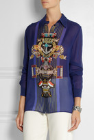 Thumbnail for your product : Mary Katrantzou Gala printed silk-georgette shirt