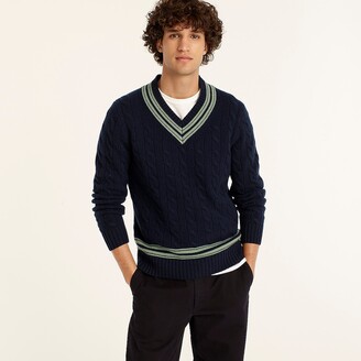 j crew men's v neck sweater