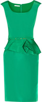 Thumbnail for your product : Oscar de la Renta Silk-faille peplum dress