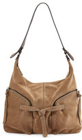Thumbnail for your product : Kooba Farrah Suede Hobo Bag, Taupe