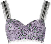 Thumbnail for your product : Versace Leopard Print Bralette Top