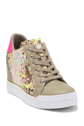 guess joyd wedge sneakers