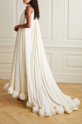 Lanvin - Ruffled Charmeuse Gown - Off-white