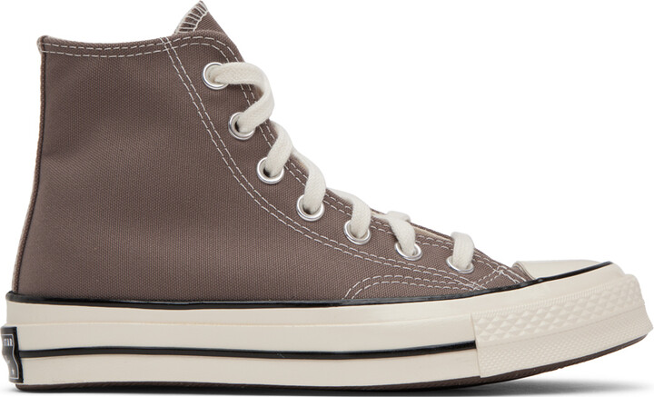 White Leather Converse High Tops | ShopStyle