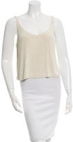 Thumbnail for your product : Rena Lange Embellished Decollete Neck Top