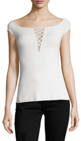 Thumbnail for your product : Bailey 44 Lace Up Cap Sleeve Top