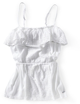 Thumbnail for your product : Aeropostale Eyelet Peasant Cami