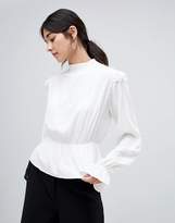 Thumbnail for your product : Vila High Neck Victorianan Blouse