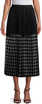 MSGM Pleated Midi Skirt