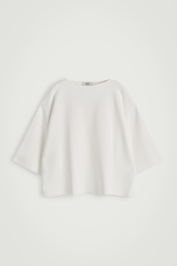 COS Oversized Knitted Boat-Neck Sweater