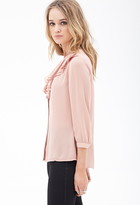 Thumbnail for your product : Forever 21 Ruffled Chiffon Blouse
