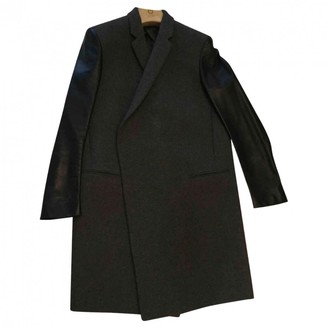 Celine Grey Wool Coat for Women