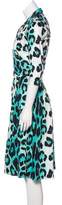 Thumbnail for your product : Samantha Sung Leopard Print Midi Dress w/ Tags