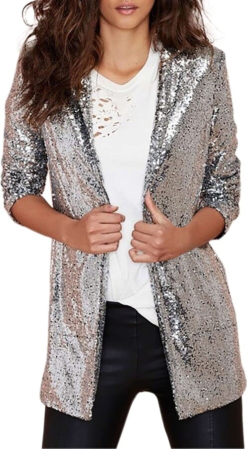 Vila Gold Beaded Jacket Generic ﻿ ﻿ Women's Metallic Jacket