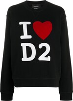 Thumbnail for your product : DSQUARED2 I Heart D2 print sweatshirt