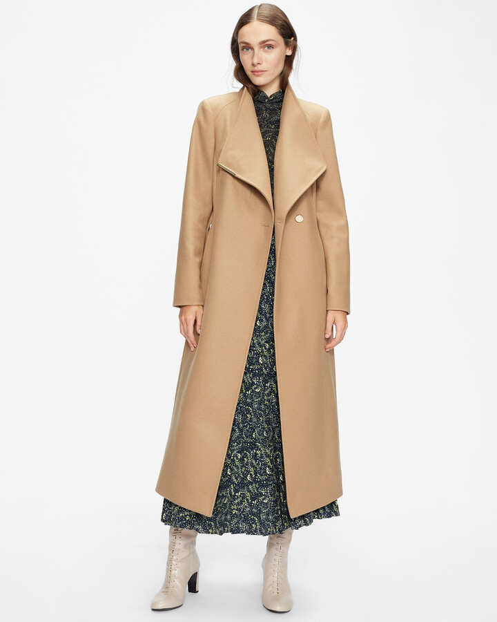 caramel wrap coat