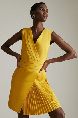 karen millen yellow dress