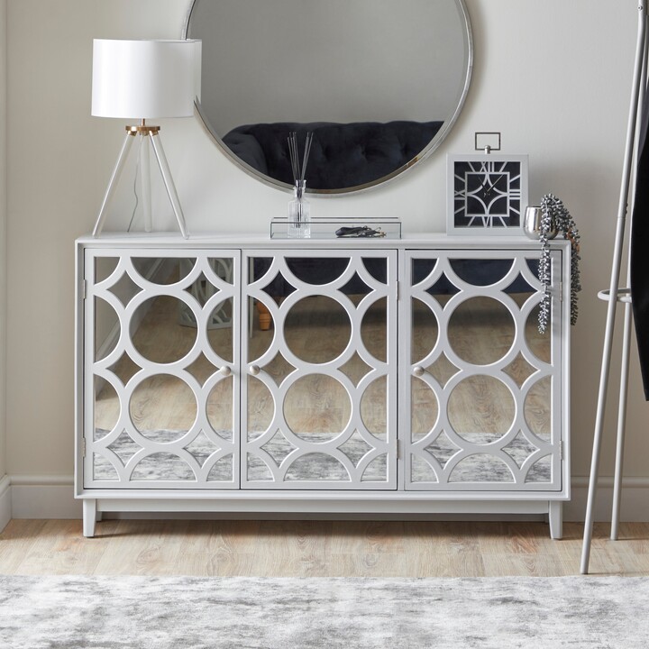 Dunelm Delphi Large Slim Grey ShopStyle Bookcases & Shelves