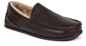 mens leather indoor outdoor slippers