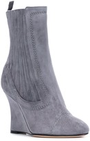 Thumbnail for your product : Alchimia di Ballin Ribbed Wedge Ankle Boots