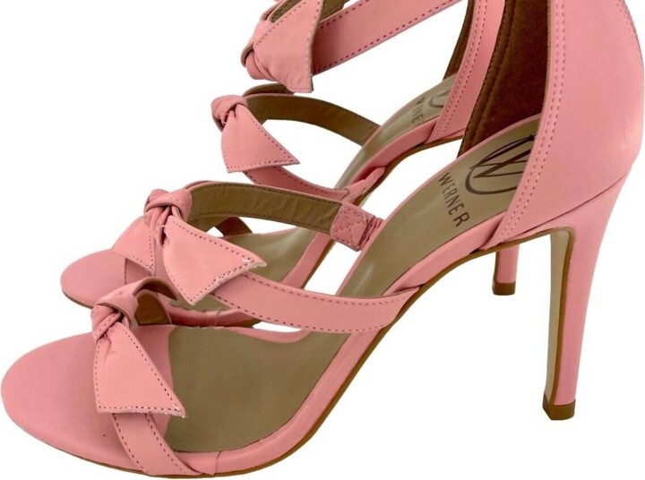Werner Women's Bow Strappy Stiletto Heels In Pink
