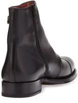 Thumbnail for your product : Bergdorf Goodman Hand-Antiqued 3-Buckle Chelsea Boot, Gray