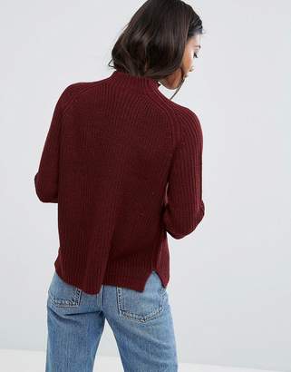 ASOS Petite Ultimate Chunky Jumper With Slouchy High Neck
