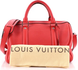 LOUIS VUITTON SOFIA COPPOLA MM HANDBAG IN RED LEATHER BANDOULIERE
