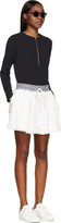 Thumbnail for your product : Band Of Outsiders Ivory Lace & Knit Skirt