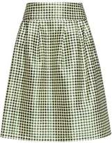 Thumbnail for your product : Oscar de la Renta Printed Silk And Cotton-Blend Skirt