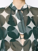 Thumbnail for your product : Adriana Degreas Printed Silk Bodysuit