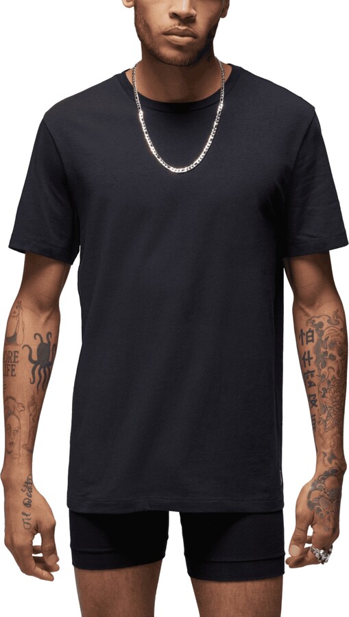 Jordan Men's 2-Pack Flight Base Stretch Cotton Crewneck T-Shirts