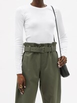 Thumbnail for your product : Brunello Cucinelli Ribbed Cotton-blend Jersey Long-sleeved T-shirt - White