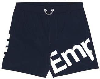 Emporio Armani Kids Logo swim trunks