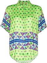 Thumbnail for your product : Frankie's Bikinis Fifi geometric-print shirt