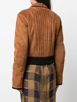 Thumbnail for your product : KHAITE Nicolette zip-up suede jacket