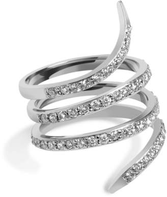 Aurate Diamond Snake Ring with White Diamonds