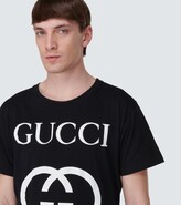 Thumbnail for your product : Gucci Oversized cotton T-shirt with GG