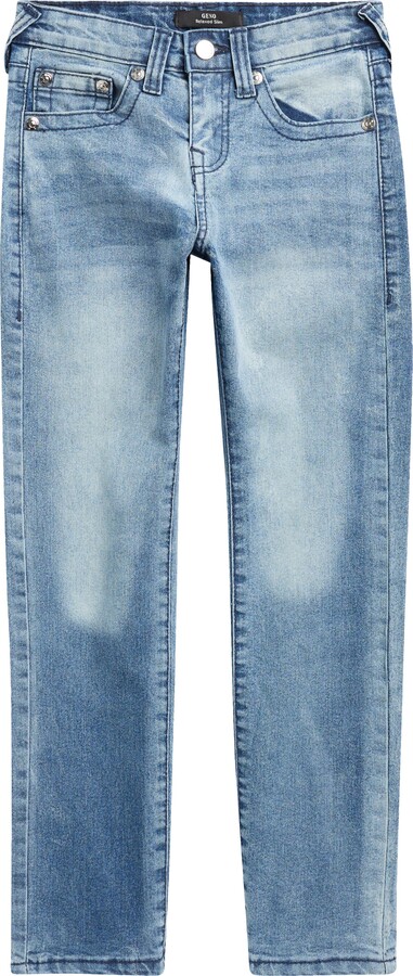 Kids' Logo Embroidered Pocket Straight Leg Jeans