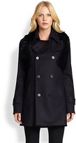 Thumbnail for your product : DKNY Fur Trenchcoat