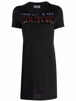 Thumbnail for your product : Versace Jeans Couture sequin-embellished logo T-shirt dress