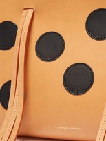 Thumbnail for your product : Mansur Gavriel Mini Fringe Dotted Leather Bag - Black Tan