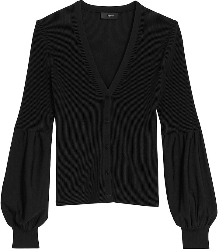 Theory BlousonSleeve Cardigan ShopStyle