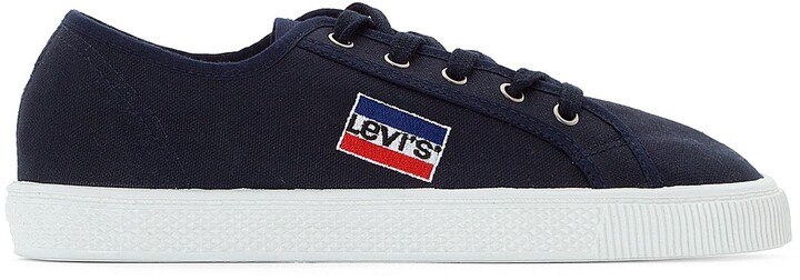 levis malibu canvas trainers