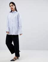 Thumbnail for your product : Sisley Oversized Open Back Stripe Shirt