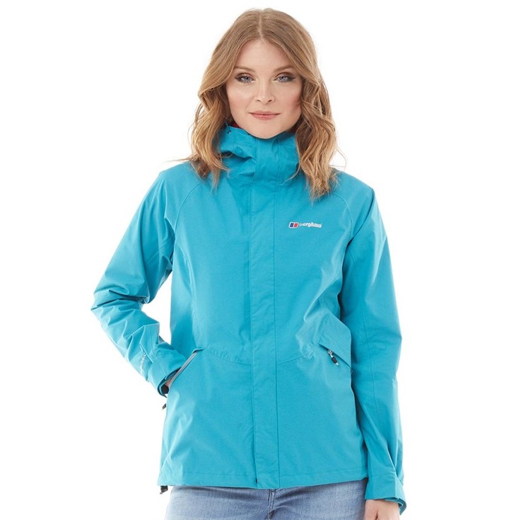 Berghaus Womens Alluvion 2 Layer Hydroshell Shell Jacket  Turquoise/Turquoise - ShopStyle Clothes and Shoes