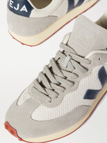 Thumbnail for your product : Veja + Net Sustain Rio Branco Leather-trimmed Suede And Mesh Sneakers - White