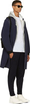 Thumbnail for your product : Band Of Outsiders Greey Fleece Wool Hooded Bomber